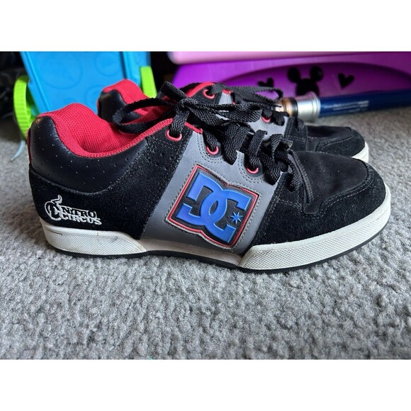 DC Shoes Trainers Nitro Circus Black/Red/Blue US 8.5 Men’s - Picture 1 of 9